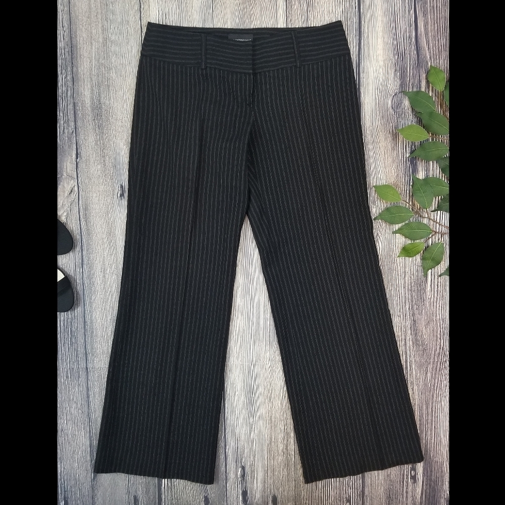 Emporio Armani Wool Blend Pinstripe Career Pants